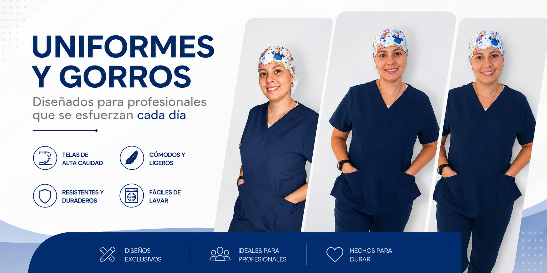 Uniformes y gorros quirúrgicos Uniformate